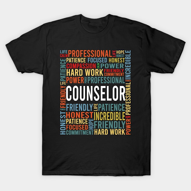 counselor saying: counselor words gift T-Shirt by T-shirt verkaufen